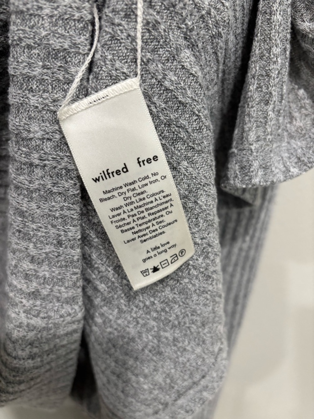 Wilfred Grey Ribbed Crewneck Sweater - Picture 4 of 4
